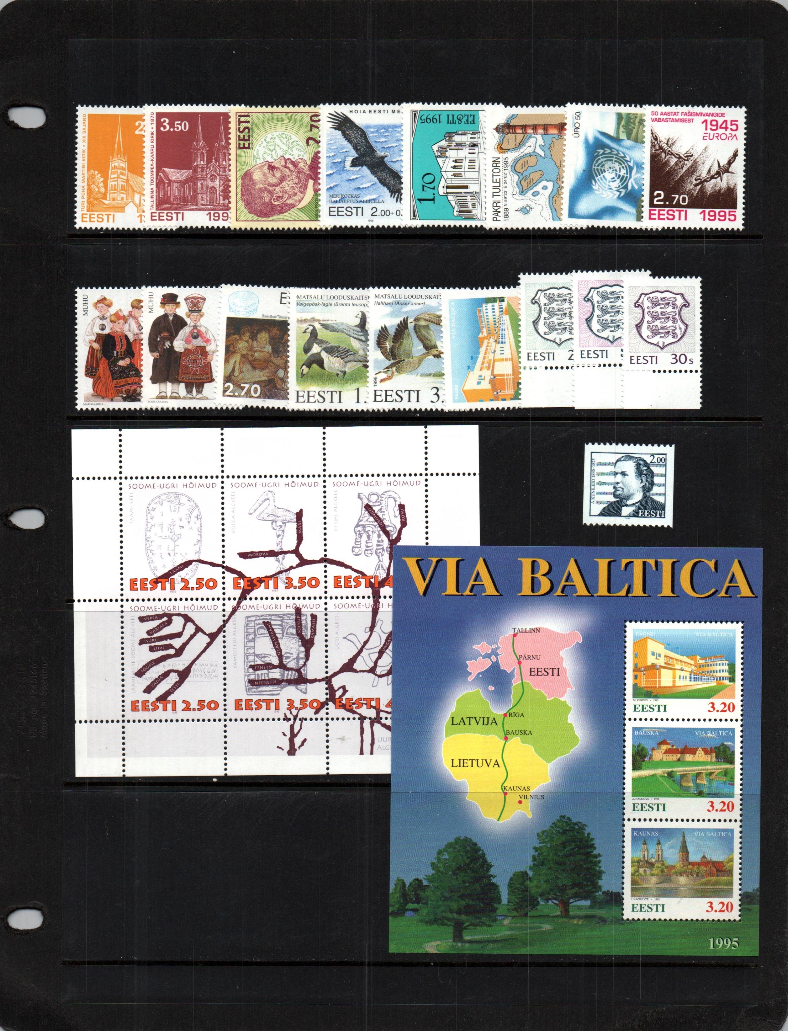 Baltic States estonia Scott 283-301 